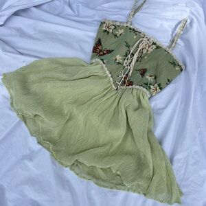 Secret garden corset mini dress